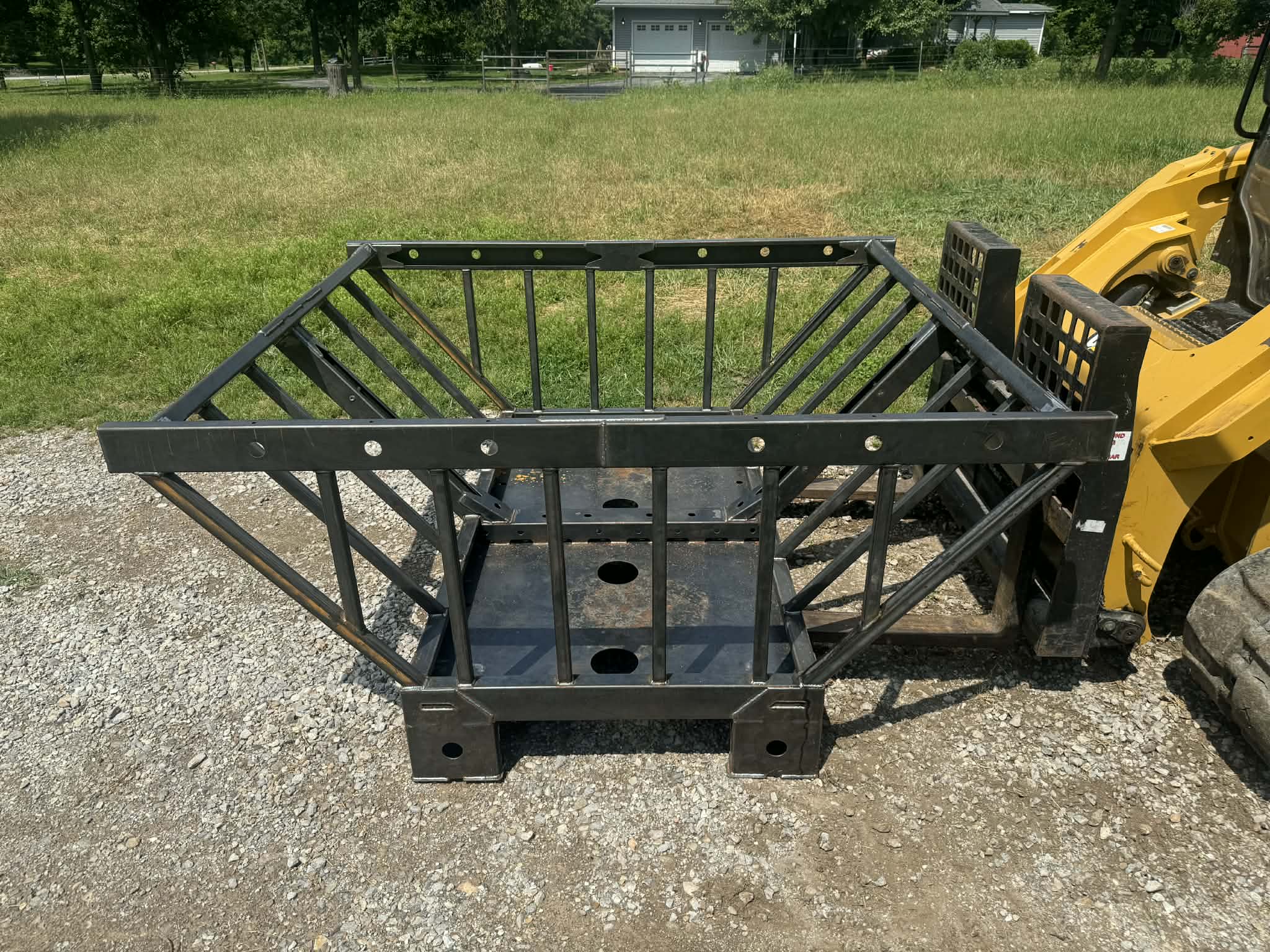 Hay feeder base fabrication
