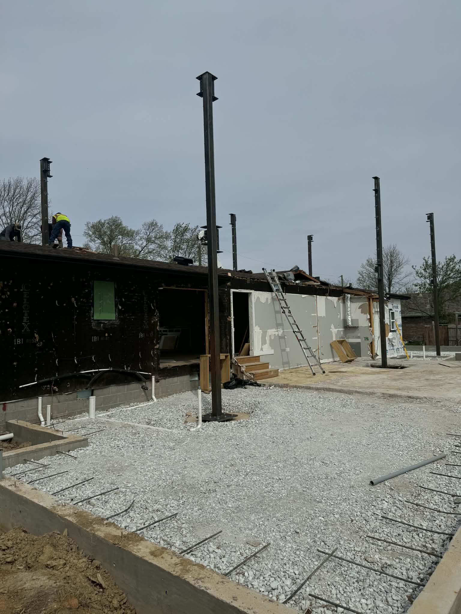 Structural steel connection detail